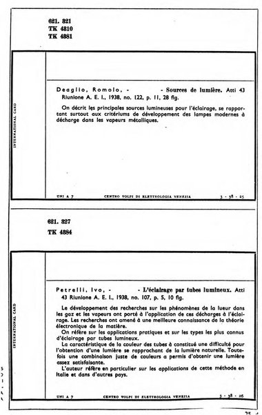 Bollettino del Centro Volpi di elettrologia