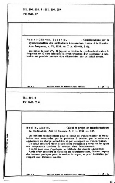 Bollettino del Centro Volpi di elettrologia