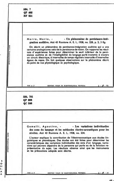 Bollettino del Centro Volpi di elettrologia