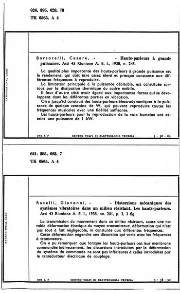 Bollettino del Centro Volpi di elettrologia