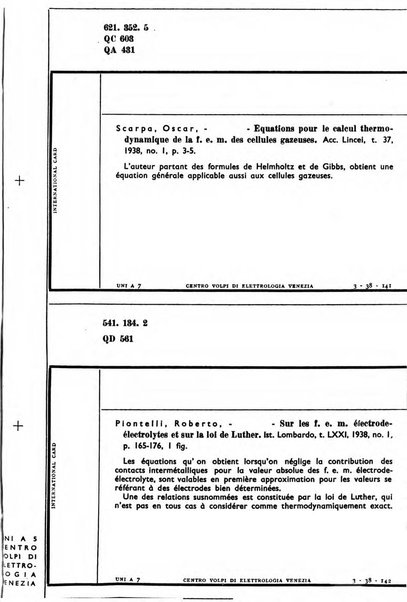 Bollettino del Centro Volpi di elettrologia