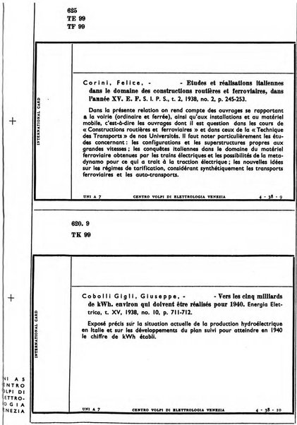 Bollettino del Centro Volpi di elettrologia