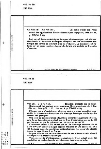 Bollettino del Centro Volpi di elettrologia