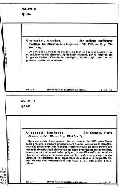 Bollettino del Centro Volpi di elettrologia