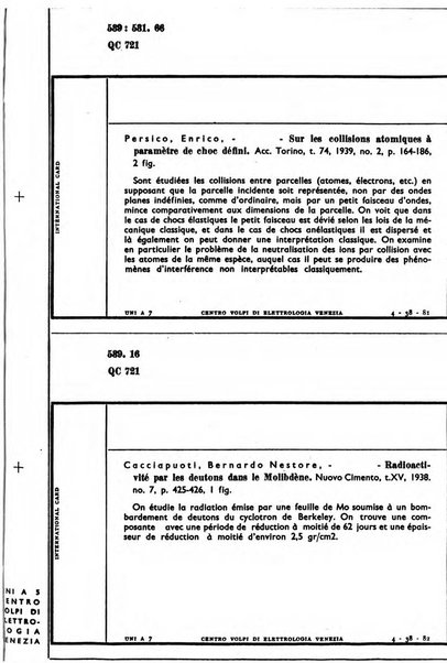 Bollettino del Centro Volpi di elettrologia