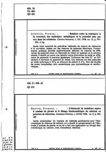 Bollettino del Centro Volpi di elettrologia