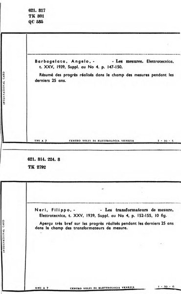 Bollettino del Centro Volpi di elettrologia