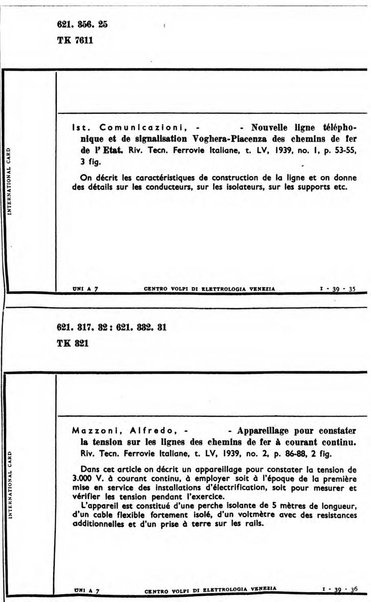 Bollettino del Centro Volpi di elettrologia