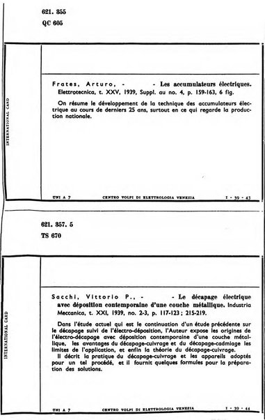 Bollettino del Centro Volpi di elettrologia