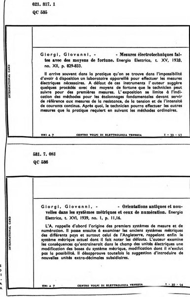 Bollettino del Centro Volpi di elettrologia