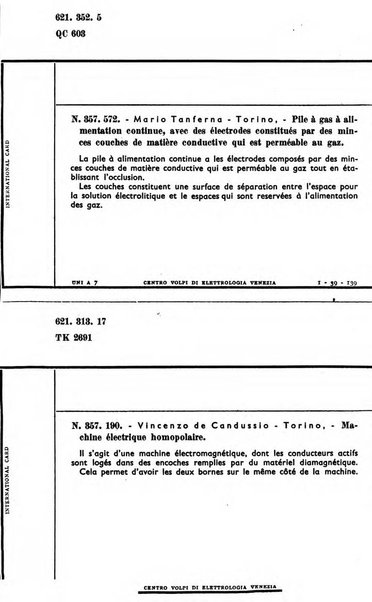 Bollettino del Centro Volpi di elettrologia