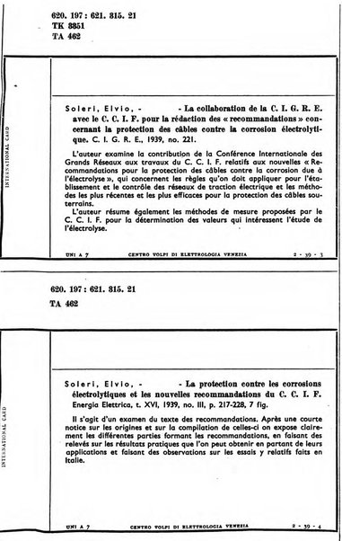 Bollettino del Centro Volpi di elettrologia