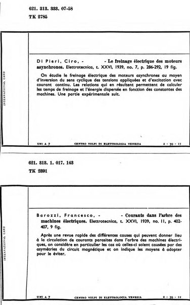 Bollettino del Centro Volpi di elettrologia