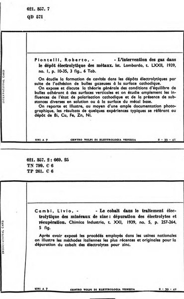 Bollettino del Centro Volpi di elettrologia