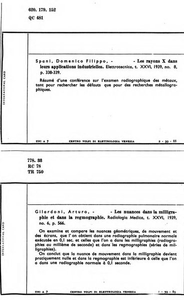 Bollettino del Centro Volpi di elettrologia