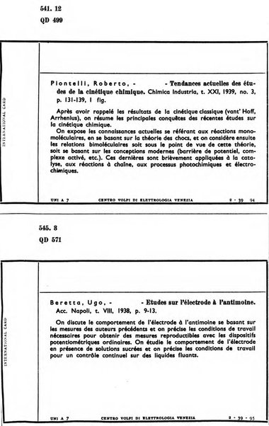 Bollettino del Centro Volpi di elettrologia