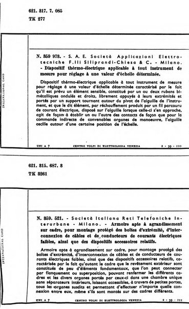 Bollettino del Centro Volpi di elettrologia