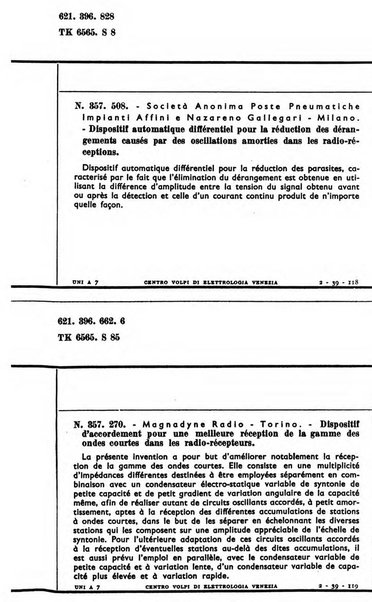 Bollettino del Centro Volpi di elettrologia