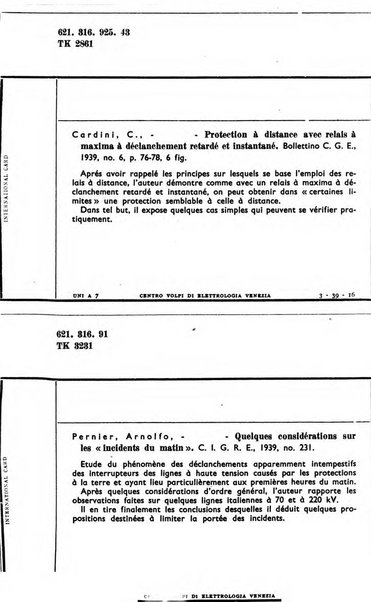 Bollettino del Centro Volpi di elettrologia