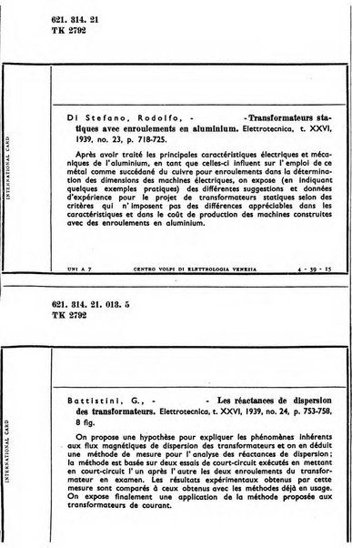 Bollettino del Centro Volpi di elettrologia