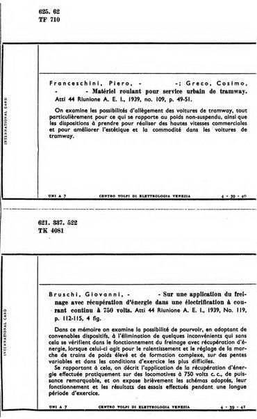 Bollettino del Centro Volpi di elettrologia