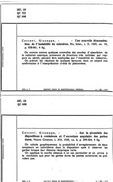 Bollettino del Centro Volpi di elettrologia