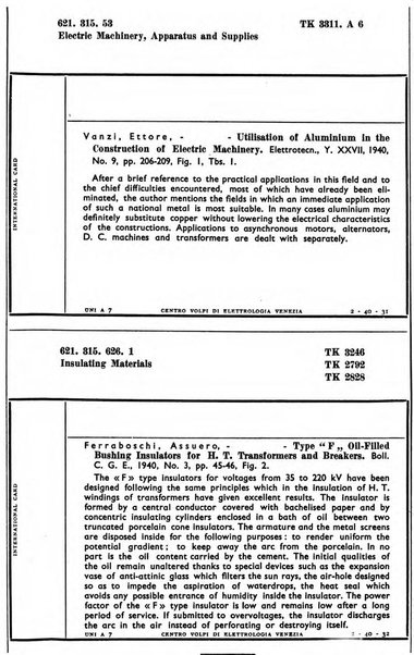 Bollettino del Centro Volpi di elettrologia