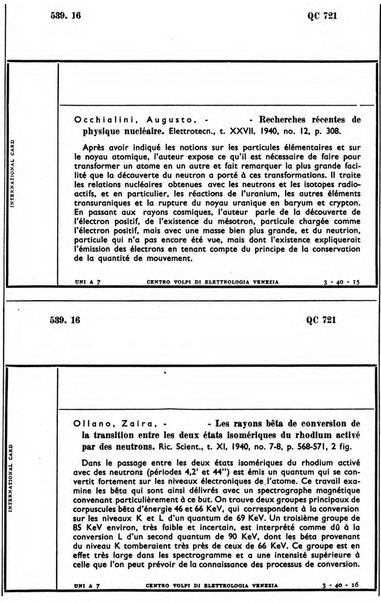 Bollettino del Centro Volpi di elettrologia