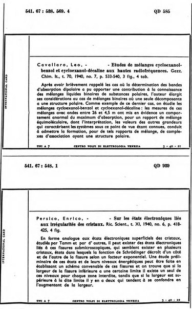 Bollettino del Centro Volpi di elettrologia