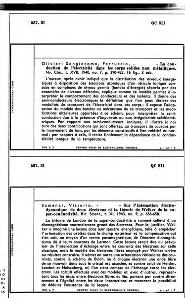 Bollettino del Centro Volpi di elettrologia