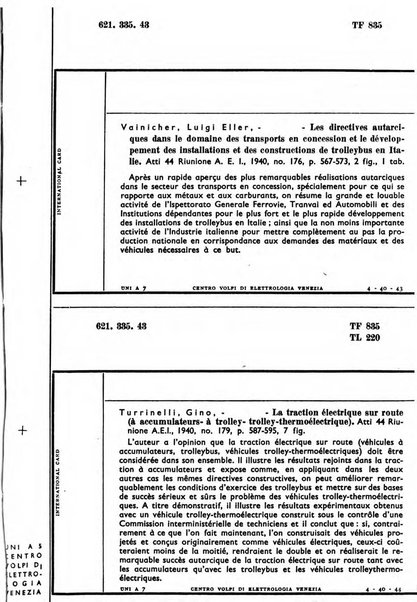 Bollettino del Centro Volpi di elettrologia