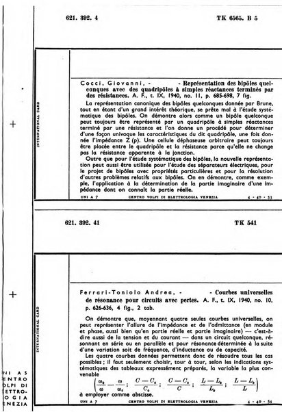 Bollettino del Centro Volpi di elettrologia