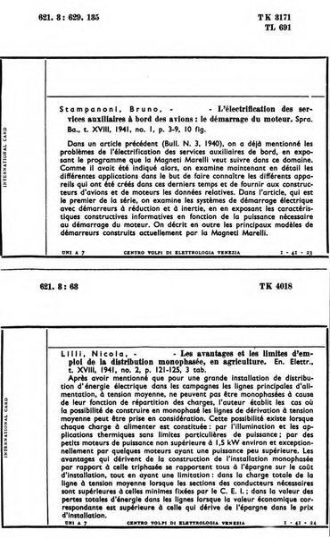 Bollettino del Centro Volpi di elettrologia