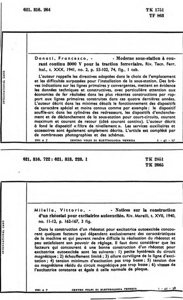 Bollettino del Centro Volpi di elettrologia