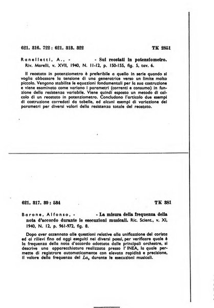 Bollettino del Centro Volpi di elettrologia