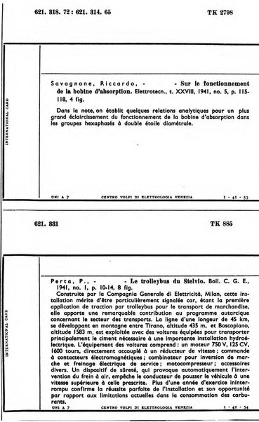 Bollettino del Centro Volpi di elettrologia