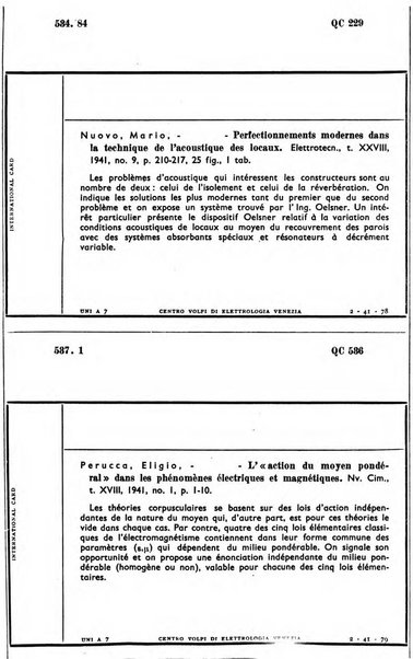 Bollettino del Centro Volpi di elettrologia