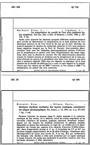 Bollettino del Centro Volpi di elettrologia