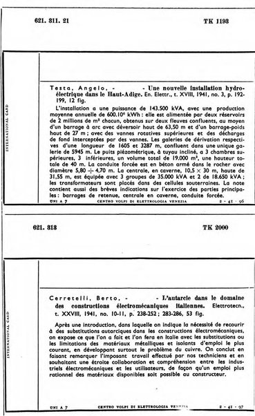 Bollettino del Centro Volpi di elettrologia