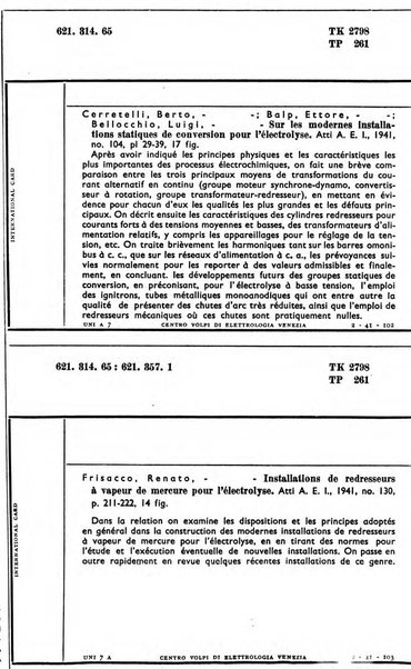 Bollettino del Centro Volpi di elettrologia