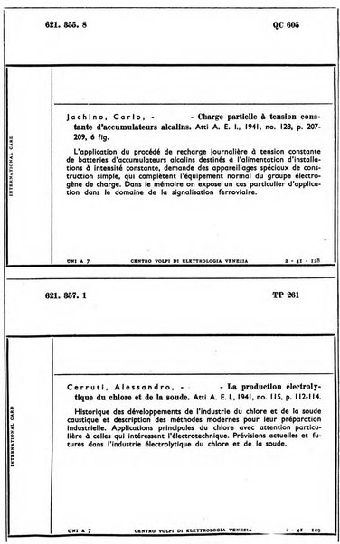 Bollettino del Centro Volpi di elettrologia