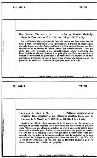 Bollettino del Centro Volpi di elettrologia