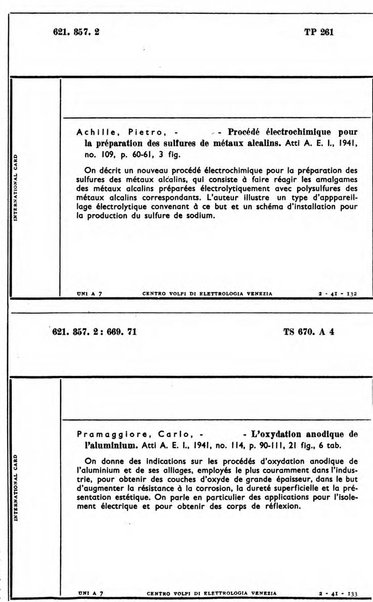 Bollettino del Centro Volpi di elettrologia