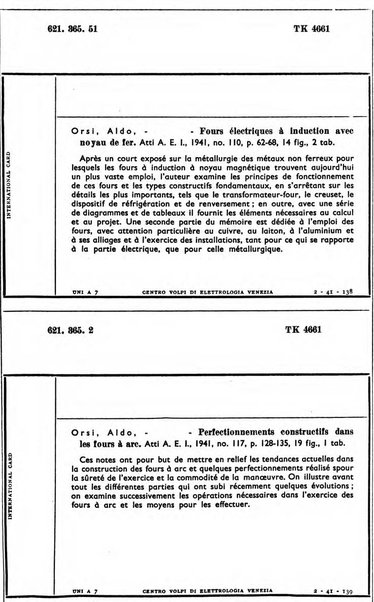 Bollettino del Centro Volpi di elettrologia