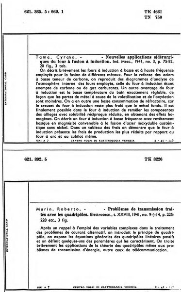 Bollettino del Centro Volpi di elettrologia