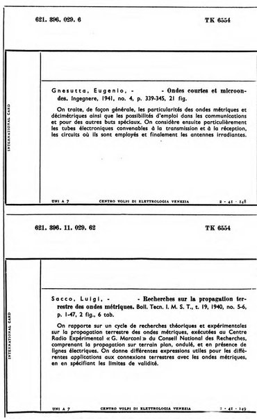 Bollettino del Centro Volpi di elettrologia