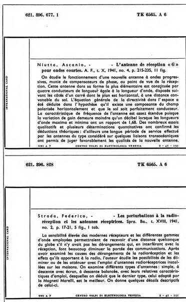 Bollettino del Centro Volpi di elettrologia