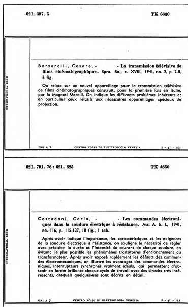 Bollettino del Centro Volpi di elettrologia