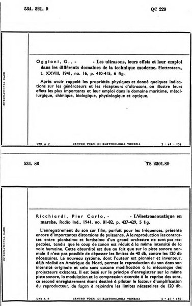 Bollettino del Centro Volpi di elettrologia