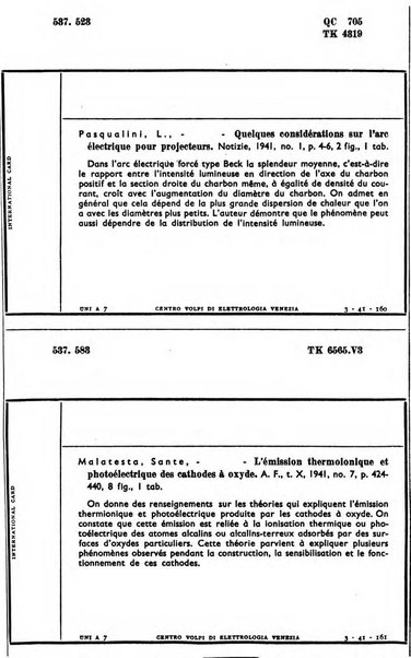 Bollettino del Centro Volpi di elettrologia